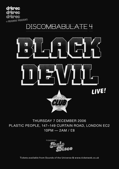 Black Devil Disco Club Discombabulate 4 7 Dec 2006 Secondo meets Capracara